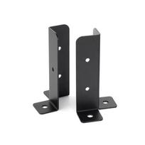 4pcs Heavy Duty Fence Post Base Support Corrosion Resistant Pergola Post Base Brackets  Patio juoda