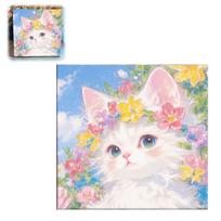 Oil Painting By Number House Tree DIY Digital Oil Painting Scenery Drawing Numbers Adults Kit Cat Handmade Gift Home Decor Gifts