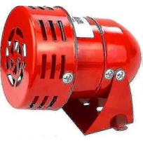 220v Powerful Exterior Alarm, 120db Siren Alarm, Red Motor Conduit Horn for Industry and Boats