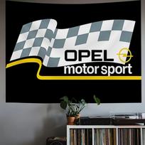 O-Opels Motor Sport Metalinis Logotipas Vėliavos Atsparios Saulės ir Vėjo Lauko Vėliava, Festivalio Dekoracija Kiemsargiams & Sodams Parduotuvėms Stovyklavimui 50x70cm