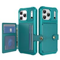 Phone Case for IPhone 17 Air 16E 16 15 14 Plus 13 12 Pro Max Wallet Cases Card Holder Slot Magnetic Leather Hard Shell Cover iPhone 14 Pro