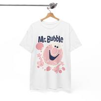 Mr Bubble marškinėliai Retro Vintage vonios putų logotipas Grunge marškinėliai Unisex marškinėliai Unisex marškinėliai XXXXL white