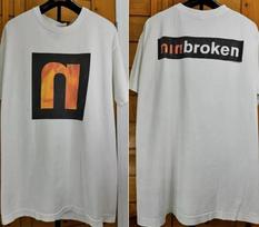 Nine Inch Nails Band Broken 90s 2 Side White Short Sleeve T shirt Unisex T-Shirt L