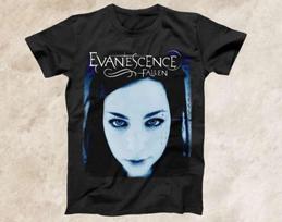 Vintage Evanescence Fallen Heavy Cotton Black All Size Unisex Tee Shirt BL359 Unisex T-Shirt M