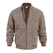 Men's Western Cowboy Hunting Autumn New Best Selling Fashion Loose Versatile Suede Zip Jacket Coat S ruda