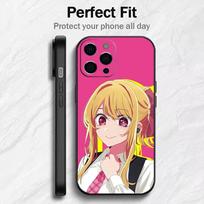 O-Oshi N-No K-Ko Ruby Hoshino  Phone Case For iPhone17,16,15,14,13,12 Plus,Max Soft Silicone Black Cover iPhone15pro