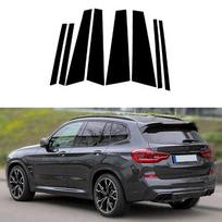 8 vnt./rinkinys Automobilio durų lango stulpelio apdailos lipdukas dangtelis BMW X3 G01 2018-2023 Dekoratyviniai priedai