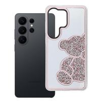 TEDDY BEAR dėklas telefonui SAMSUNG S26 Ultra rožinis