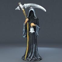 Dalgis Grim Reaper Statula Dervos amatai Sodo darbastalio dekoracijos Grim Reaper Skulptūra Darbastalio papuošalai Namų papuošalai