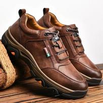 Vyriški odiniai darbo batai su raišteliais Kvėpuojantys Retro Rudo spalvos Laisvalaikio batai vyrams Lauko žygio sportbačiai Zapatillas Hombre 39 ruda
