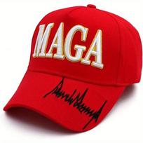 Kepurė su užrašu Trump 2024 MAGA Kepurė Padarykime Ameriką Vėl Didžią Donald Trump Slogan su JAV Vėliava Kepuraitė Trump Prekės Dovanai Moteriai Vyrui raudona