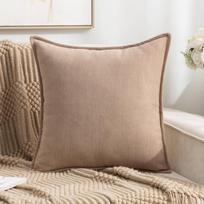 New Pillow Case Chenille Sofa Pillow Core-free Bedside Pillow Office Backrest Cushion Waist Pillow Case 45 * 45cm (excluding core)