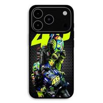 Dėklas iPhone 17 Pro Max 46 Valentino Rossi Logotipas Motogp monster Maniacase juoda