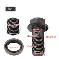 5PCS M10 x 1.25/M10 x1.0MMMotorcycle ATV Off-Road Scooter Stainless Brake Banjo Bolt Caliper Master Cylinder Universal