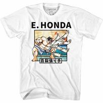 Street Fighter E. Honda Slaps Balti suaugusiųjų marškinėliai L