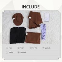 Cosplay kostiumas Anime Cos Writer Wild Dog Edogawa Chaos Step Cosplay kostiumas Personažas Anime Dvimatės dimensijos kostiumas Pilnas komplektas S