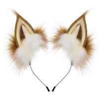 Cross-Border Cat & Fox Plush Cosplay Ears – Halloween Hair Accessories