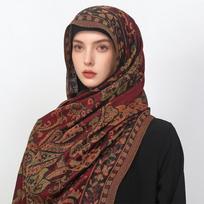 Kašmyro pashmina skara moteriška apdanga šilti žiemos šalikai dizaino spaudinys moteriškas foulard medvilninės stolos skara