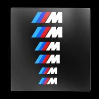6 vnt. PET Automobilio Stabdžių Suporto Lipdukas Ratų Lipdukas Apdaila BMW M Power X4 X3 X5 X6 Z3 Z4 G30 E36 E46 E39 E60 E53 E34 F10 balta