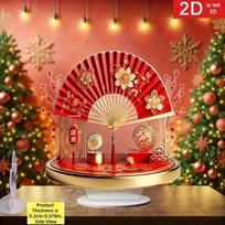 Tradicinis kinų Feng Shui ornamentas Raudonas Turto valdymas ir absorbcija Darbalaukio ornamentas Daugiafunkcinis Šventės namų dekoras
