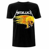 Metallica Marškinėliai Liepsnojantis Kaukolė Tour 94 Oficialūs Juodi Vyriški Marškinėliai NAUJAS Metalinis Unisex Marškinėlis M