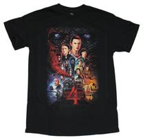 Stranger Things naujas suaugusiųjų marškinėlis - 4 dalies filmavimo aktoriai L