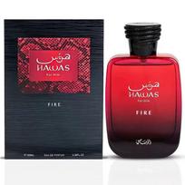 Rasasi Hawas Fire for Him EDP 100ml – Spicy Woody Fragrance, Long-Lasting Men’s Perfume, Premium Arabian Scent violetinė