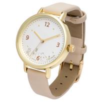 Fieldwork Analog Watch with Moomin Leather Simple White Women's Print, Strap, Design, MOM021-1 balta