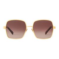 Louis Vuitton Full Frame Design Metal Acetate Metal Square Sunglasses Women sunglasses Gold Z2955U F,Gold