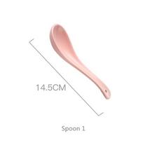 Gilt Rim Pink Porcelain Dinner Plate Set Kitchen Plate Ceramic Tableware Food Dishes Rice Salad Noodles Bowl Mug Cutlery Set 1pc