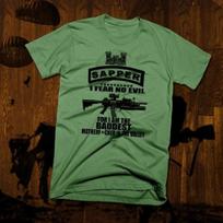 Combat Engineer T-Shirt Army Sapper Clear The Way Military Combat Veteran Tee XL