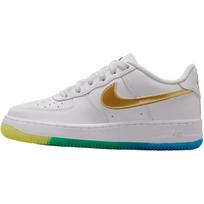 Nike Air Force 1 GS Balti Soar Sonic Geltoni Vaikų Kedai Juodi Metaliniai-Auksiniai IR3538-100 36