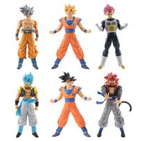6 vnt. Dragon Ball figūrėlė žaislas Super Saiyan anime lėlės modelis