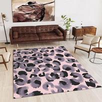 Tigrinės dryžuotos ir leopardinės dėmės kilimas Nordic namų svetainei skalbiamas neslystantis kilimėlis miegamojo lovūgalio kilimėlis didelio ploto grindų kilimėlis 40x60cm brown