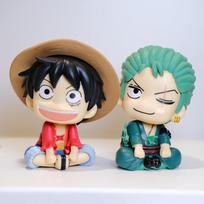 Anime One Piece Luffy Zoro Animacinis Figūrėlė PVC Modelis Kawaii Darbalaukio Dekoracija Vaikų Žaislai Dovanos
