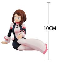 MHA Anime Figūrėlė Toga Himiko veiksmo figūrėlė sėdinti poza Uraraka Ochako figūrėlė PVC modelis statula ornamentas žaislas gimtadienio dovana 16CM 10-16CM