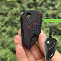 Modifikuotas silikoninis nuotolinio rakto dangtelis, dėklas Yamaha Suzuki Kawasaki Agusta Honda motociklo laikikliui, raktų pakabuko aksesuarai gray