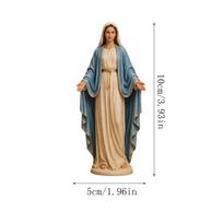 Religinis Kolekcionuojamas Figūrėlių Rinkinys, 2 Dydžiai Pamaldumo Statulėlė Su Rožančiumi, Riboto Leidimo Šventa Dekoratyvinė Figūrėlė One Size