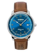 Zeppelin 100 Jahre Mediterranee Leather Strap Blue Dial Quartz 96403 Men's Watch mėlyna