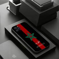 Maroko vėliavos telefono dėklas, skirtas iPhone 17 16 15 14 13 12 11 Pro Xs Max Mini Plus, neslystantis, atsparus smūgiams, kietas iPhone14Plus