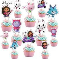 Gabby Lėlių Namelio Gimtadienio Torto Papuošimas Vaikams Dovana Torto Viršūnės Mielos Gabby Katės Cupcake Viršūnė Mergaitėms Torto Reikmenys Dovana