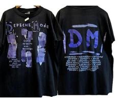 Depeche Mode marškinėliai Songs of Faith and Devotion pagrindinio stiliaus 90-ųjų marškinėliai Unisex marškinėliai XXXXL blue