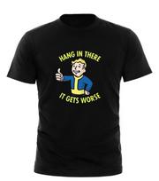 Fallout grafinis marškinėlis Laikykis Juokingas Vintage žaidimo Unisex medvilninis marškinėlis Unisex marškinėlis S