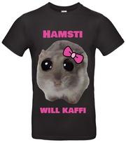 Hamsti TShirt Funny  TikTok Meme #034;Will Kafi#034; Hamster Saying Unisex T-Shirt S gray