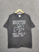 Led Zeppelin Roko Grupės Tour Juodi Unisex Marškinėliai Pakartotinis Spaudas S5XL KH11754 Unisex Marškinėliai XXXXL