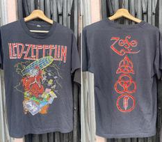 Led Zeppelin Zoso grupė 90-ųjų Pagrindinio stiliaus Unisex trumpomis rankovėmis juodi marškinėliai Unisex marškinėliai M