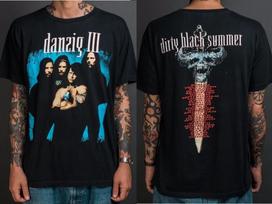 Vintažiniai 90-ųjų Danzig Heavy Metal Purus Juodas Vasaros 1992 M. Tour Grafinis Marškinėliai Unisex Marškinėlis XXXXL