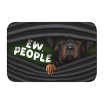 Rottweiler Ew people Front Door Mat Indoor Welcome Quick Dry Metzgerhund Rott Rottie Dog Doormat Entrance Rug Carpet Footpad 60cm x 90cm