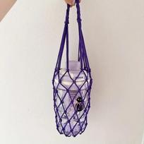 1pc Hand-Woven Net Bag Water Cup Drink Coffee Portable Bag Reusable Hand-Held Water Kettle Bag Bag Decorative Net Bag Storage