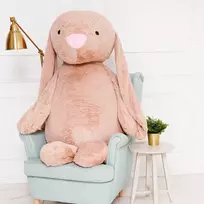 Didelis Pliušinis Zuikis, Minkštas Žaislas, 160 Cm, Šviesiai Rudas, Bani